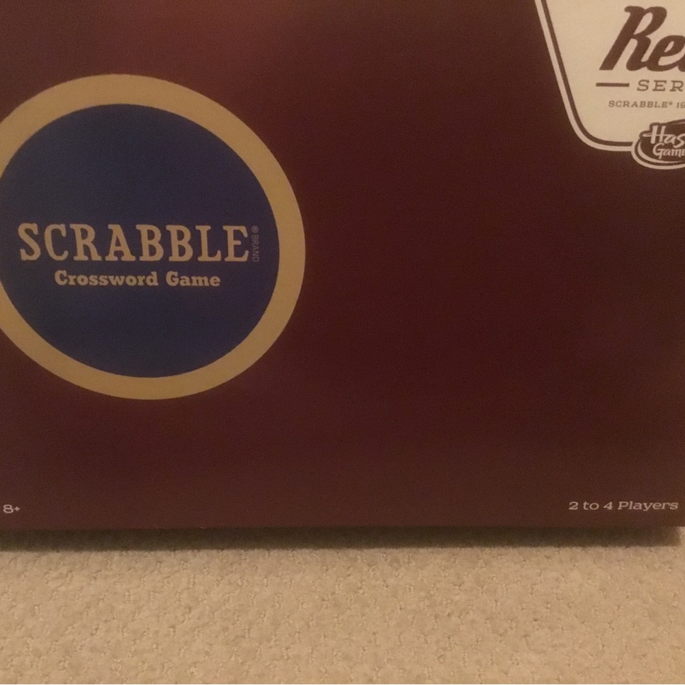 Hasbro Retro Series 1949 Edition Scrabble Crossword Board Game